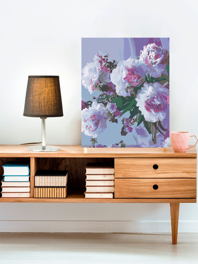 Raqamlar bo&amp;#039;yicha rasm &amp;quot;Nozik gullar&amp;quot;