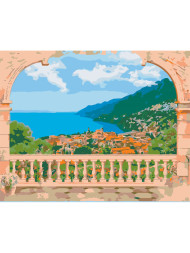 Raqamlar bo'yicha rasm "Ajoyib dengiz manzarasi"