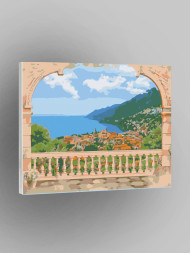 Raqamlar bo'yicha rasm "Ajoyib dengiz manzarasi"