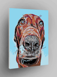 Raqamlar bo'yicha rasm "Jigarrang kuchuk"