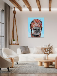 Raqamlar bo'yicha rasm "Jigarrang kuchuk"