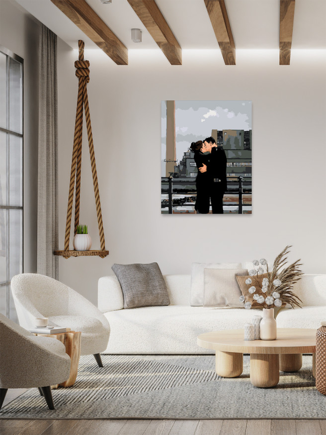 Картина по номерам &amp;quot;Поцелуй&amp;quot;