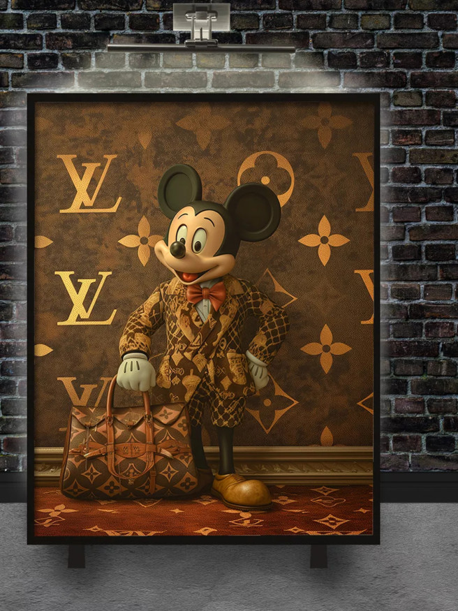 Постер на холсте &amp;quot;Микки Маус в стиле люкс&amp;quot;
