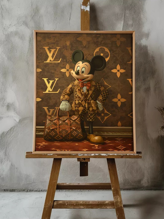 Постер на холсте &amp;quot;Микки Маус в стиле люкс&amp;quot;
