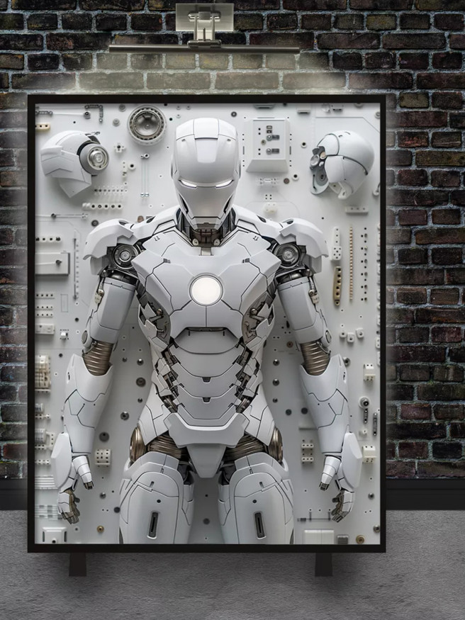 Постер на холсте &amp;quot;Сборка белого робота&amp;quot;