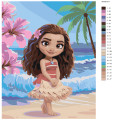 Raqamlar bo‘yicha rasm “Moana: okean ruhi”