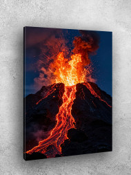 Постер на холсте &amp;quot;Извержение вулкана&amp;quot;