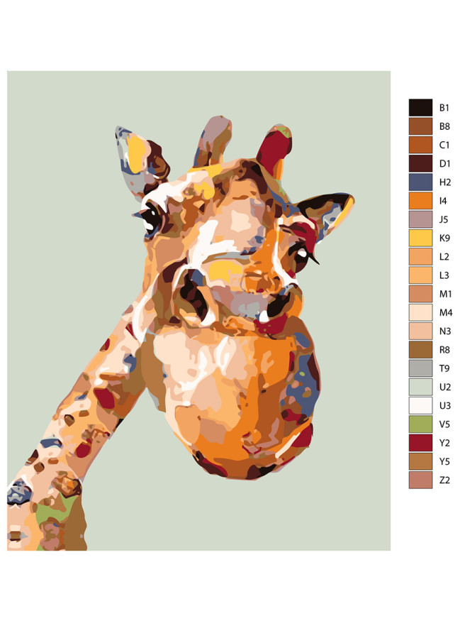 Картина по номерам &amp;quot;Жираф&amp;quot;