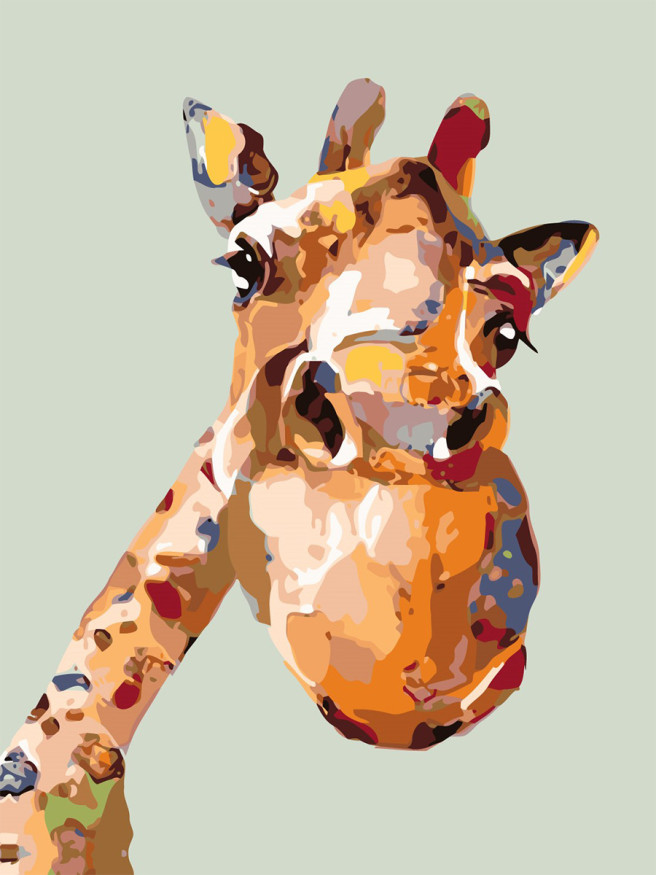 Картина по номерам &amp;quot;Жираф&amp;quot;