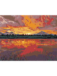 Raqamlar bo&#039;yicha rasm &quot;Ajoyib tabiat&quot;