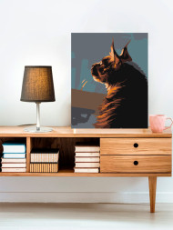 Raqamlar bo&#039;yicha rasm &quot;Tushdagi mushuk&quot;