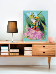 Картина по номерам &amp;quot;Лягушки на цветке&amp;quot;