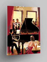 Картина по номерам &amp;quot;Ресторан&amp;quot;