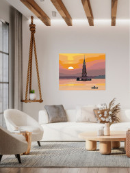 Картина по номерам &amp;quot;Красивый закат&amp;quot;