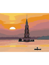 Картина по номерам &amp;quot;Красивый закат&amp;quot;