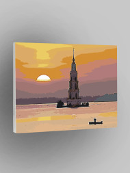 Картина по номерам &amp;quot;Красивый закат&amp;quot;