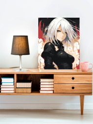 Картина по номерам &amp;quot;Красивая блондинка&amp;quot;