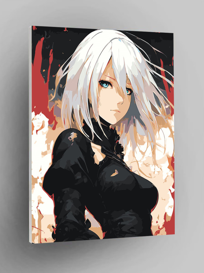 Картина по номерам &amp;quot;Красивая блондинка&amp;quot;