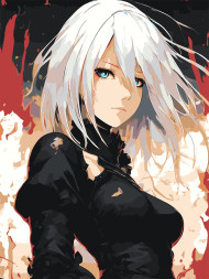 Картина по номерам &amp;quot;Красивая блондинка&amp;quot;