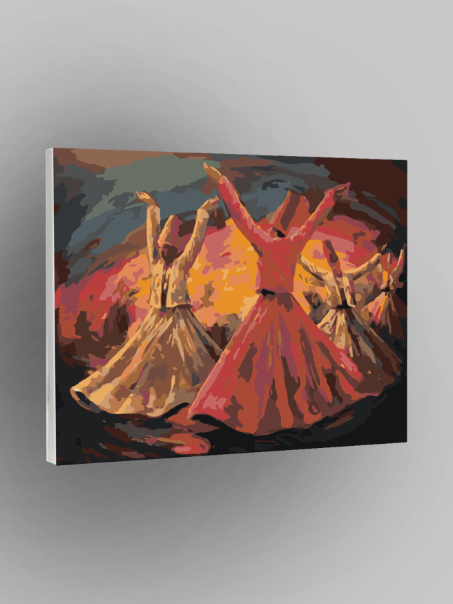 Raqamlar bo&amp;#039;yicha rasm &amp;quot;Darvishlar raqsi&amp;quot;