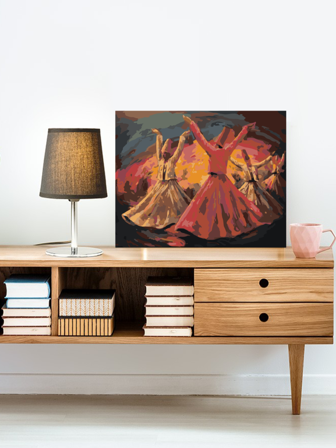 Raqamlar bo&amp;#039;yicha rasm &amp;quot;Darvishlar raqsi&amp;quot;