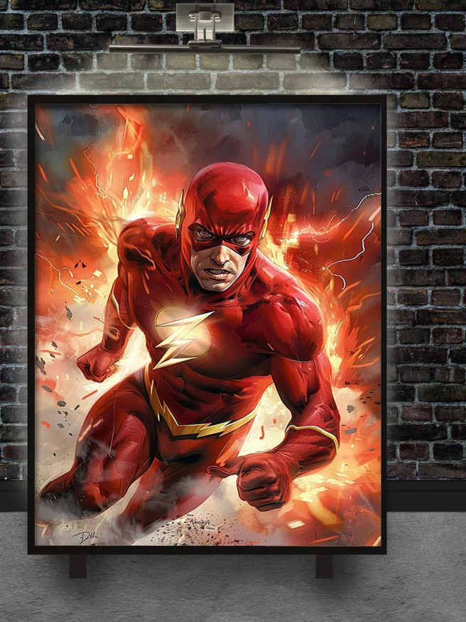Постер на холсте &amp;quot;Скорость Флэша&amp;quot;
