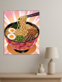 Holstga bosilgan poster &amp;quot;Yaponcha ramen kosada&amp;quot;