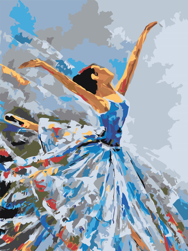 Картина по номерам &amp;quot;Изящный танец&amp;quot;