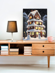 Raqamlar bo'yicha rasm " O'rmondagi kulba"