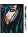 Картина по номерам &amp;quot;Девушка с зелёными глазами&amp;quot;