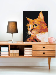 Raqamlar bo&#039;yicha rasm &quot;Zanjabil mushuk&quot;