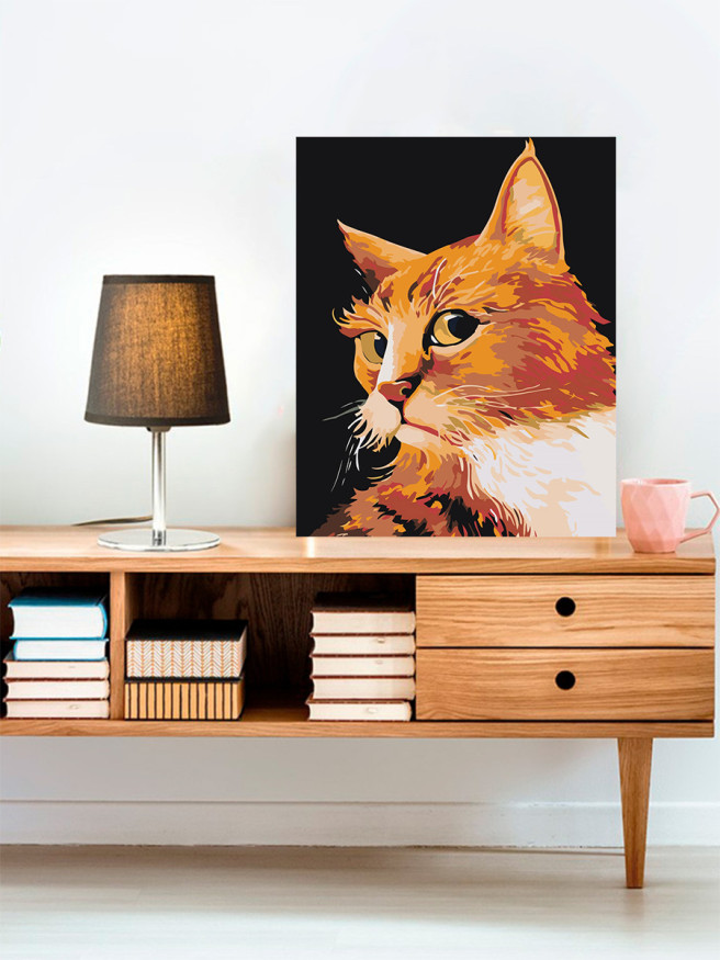 Raqamlar bo&amp;#039;yicha rasm &amp;quot;Zanjabil mushuk&amp;quot;