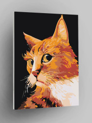 Raqamlar bo&#039;yicha rasm &quot;Zanjabil mushuk&quot;