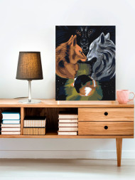 Картина по номерам &amp;quot;Три волка&amp;quot;