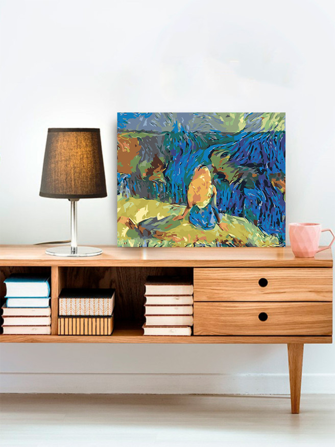 Картина по номерам &amp;quot;Неизвестная девушка&amp;quot;