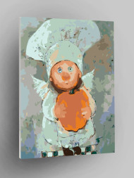 Картина по номерам &amp;quot;Девочка с крыльями&amp;quot;