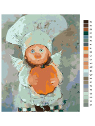 Картина по номерам &amp;quot;Девочка с крыльями&amp;quot;