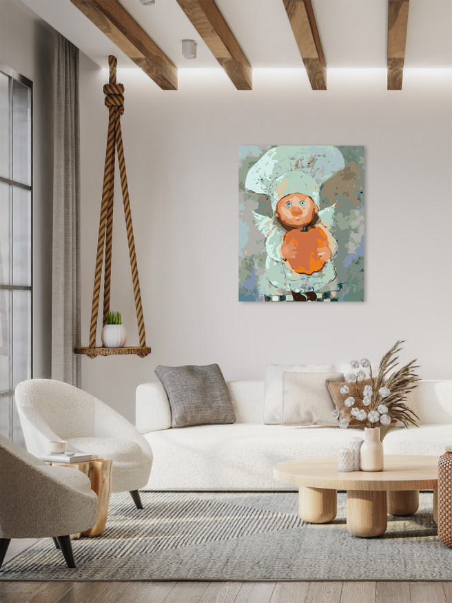 Картина по номерам &amp;quot;Девочка с крыльями&amp;quot;