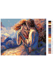 Картина по номерам &amp;quot;Влюблённая пара&amp;quot;