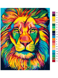 Raqamlar bo'yicha rasm "Rangbarang she'r"