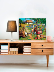 Картина по номерам &amp;quot;В деревне&amp;quot;