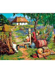 Картина по номерам &amp;quot;В деревне&amp;quot;