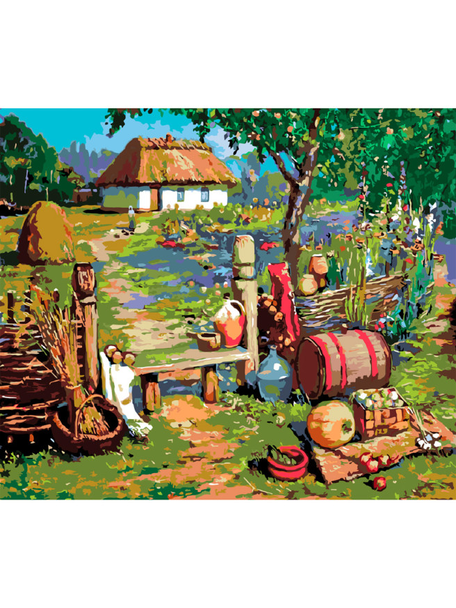 Картина по номерам &amp;quot;В деревне&amp;quot;