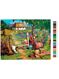 Картина по номерам &amp;quot;В деревне&amp;quot;