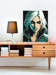 Картина по номерам &amp;quot;Красивая блондинка&amp;quot;