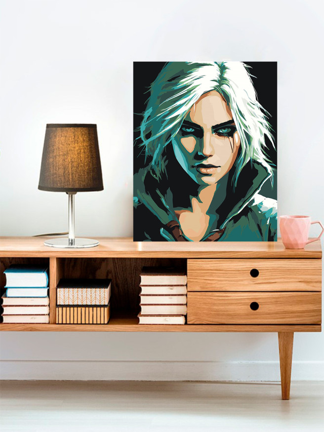 Картина по номерам &amp;quot;Красивая блондинка&amp;quot;