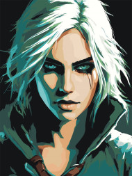 Картина по номерам &amp;quot;Красивая блондинка&amp;quot;