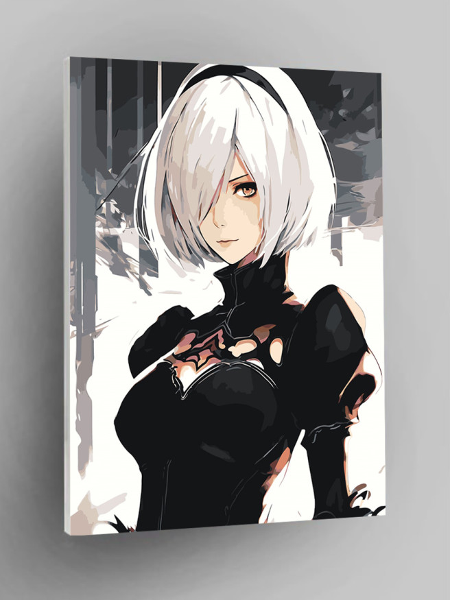 Картина по номерам &amp;quot;Блондинка в чёрном&amp;quot;