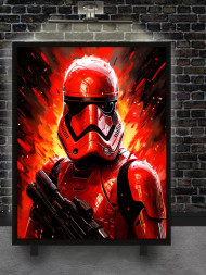 Постер на холсте &amp;quot;Имперский воин пылающего фронта&amp;quot;