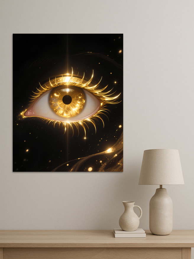 Holstga bosilgan poster &amp;quot;Yaltirab turgan oltin ko‘z&amp;quot;